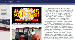 Desktop Screenshot of alacartgolfcarts.com