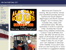 Tablet Screenshot of alacartgolfcarts.com